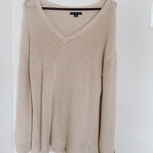Cream American eagle oversized sweater